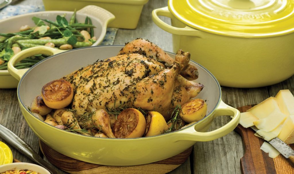 Le creuset roast outlet chicken