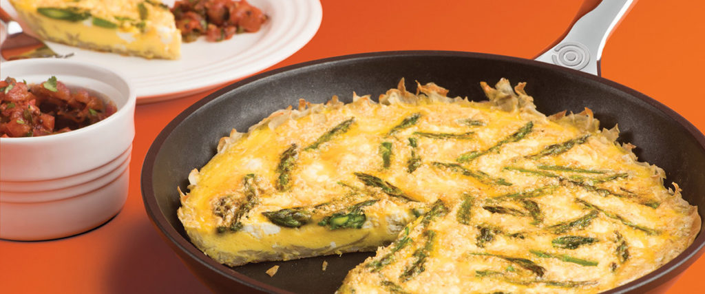 Asparagus Frittata with Tomato Chutney